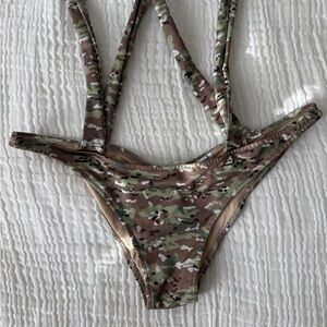 Camo Print Bikini Bottom